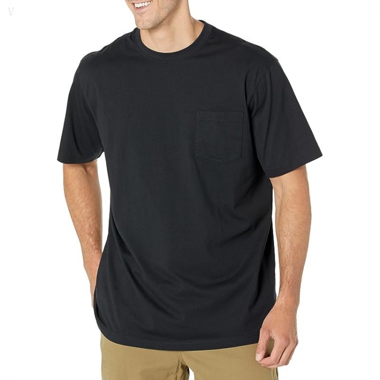 L.L.Bean Carefree Unshrinkable Tee with Pocket Short Sleeve - Tall Black ID-hZ9oUQah - Click Image to Close
