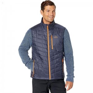 L.L.Bean Primaloft Packaway Vest Carbon Navy ID-1HGlABLY