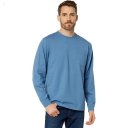 L.L.Bean Carefree Unshrinkable Tee with Pocket Long Sleeve Delta Blue ID-1ZAuFwtm