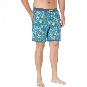 L.L.Bean 9\ Dark Lagoon Tropical Leaves ID-Eiz9ZYid