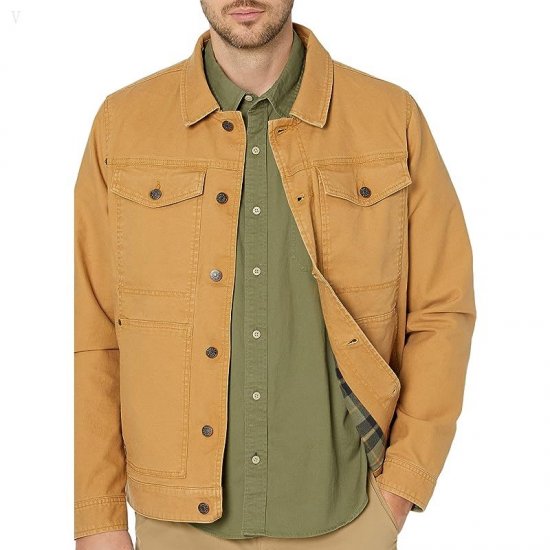L.L.Bean BeanFlex Utility Trucker Jacket Regular Marsh Brown ID-YWFGqhEW