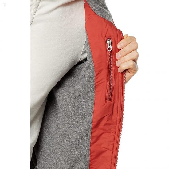 L.L.Bean Warm-Up Jacket Regular Rust Orange ID-GzN1sGl3