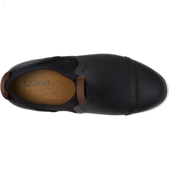 L.L.Bean Rugged Wellie Shoe Slip-On Black ID-t67ThGrs