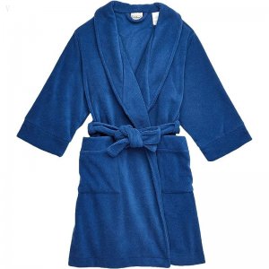 L.L.Bean Fleece Robe (Big Kids) Blue ID-kEmF2TI4