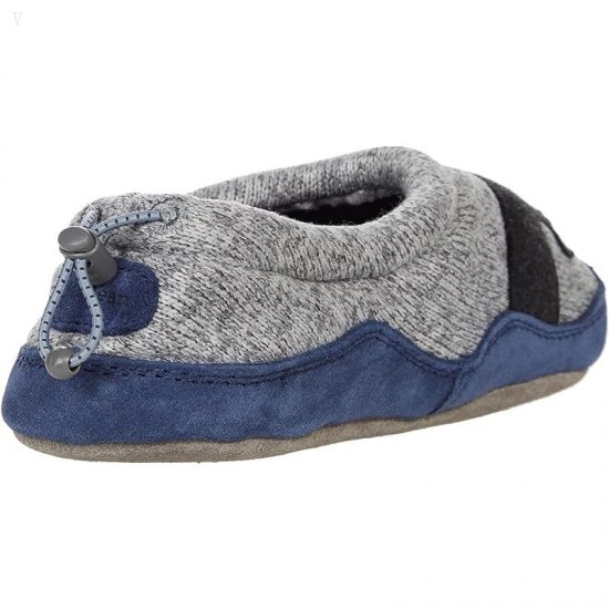 L.L.Bean Sweater Fleece Slipper Motif (Toddler/Little Kid/Big Kid) Gray Heather Dog ID-EPEOcZZZ