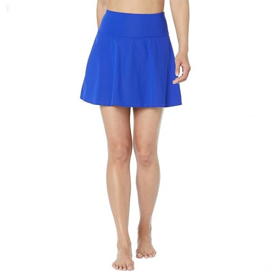 L.L.Bean Slimming Swimwear Swim Skirt Cobalt ID-7FSZIGYQ