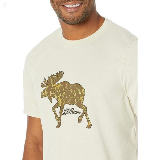 L.L.Bean Hunter\'s Graphic Tee Clay ID-Xg8oeGLp