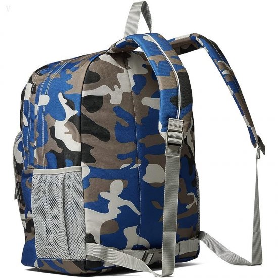 L.L.Bean Kids Deluxe Backpack Print Ocean Blue Camo ID-fxYKK16Q
