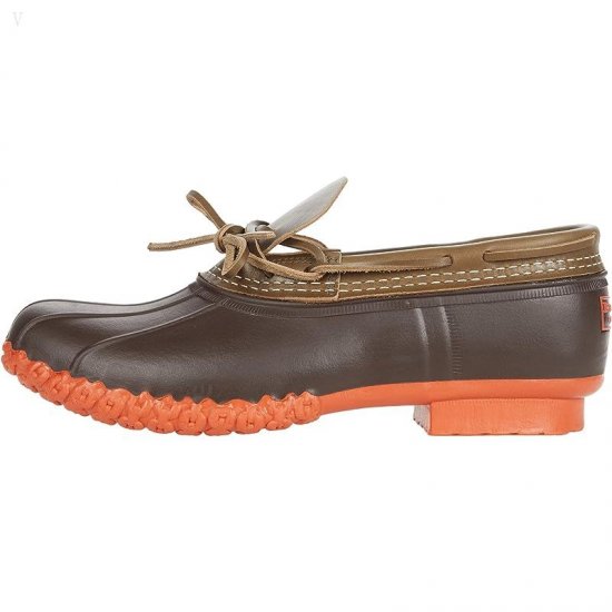 L.L.Bean Bean Boots Rubber Moc Field Olive/Bean Boot Brown/Sail Orange ID-DSDX0eFx
