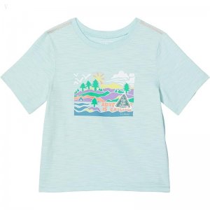 L.L.Bean Graphic Tee Short Sleeve Glow in The Dark (Toddler) Cool Sea Blue Adventure ID-rw3Ypqrm