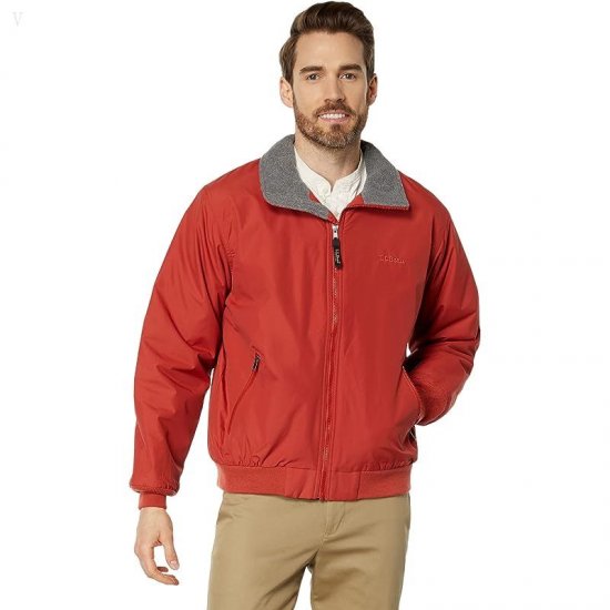 L.L.Bean Warm-Up Jacket Regular Rust Orange ID-GzN1sGl3