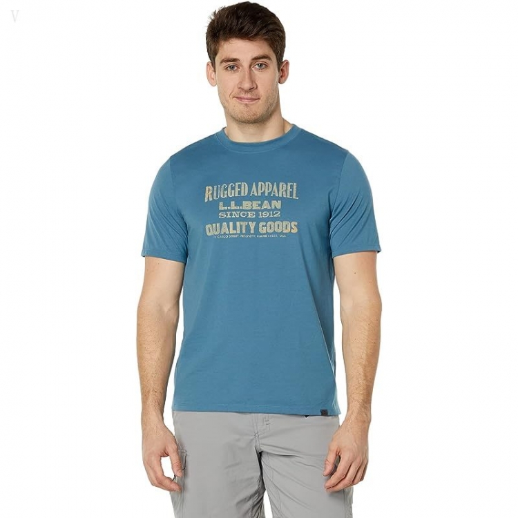 L.L.Bean Hunter's Graphic Tee Regular Iron Blue ID-AIR4mros - Click Image to Close