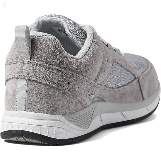 L.L.Bean Bean\'s Comfort Fitness Walker Suede Mesh Frost Gray ID-7R3kbuns