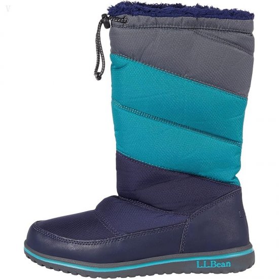L.L.Bean Ultralight Water Resistant Snow Boot Tall (Toddler/Little Kid/Big Kid) Bright Navy/Blue Pine ID-o1wq1DTt