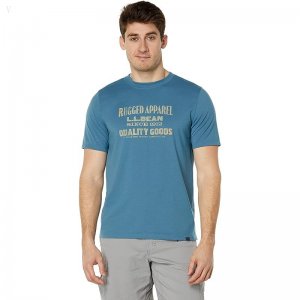 L.L.Bean Hunter's Graphic Tee Regular Iron Blue ID-AIR4mros