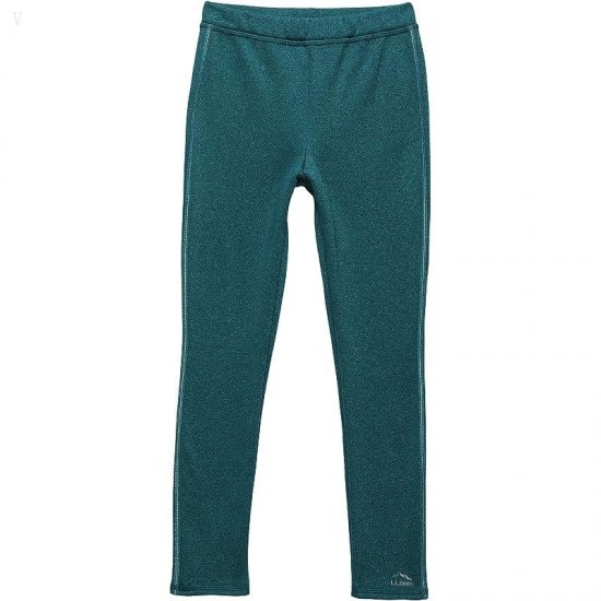 L.L.Bean Mountain Fleece Leggings II (Big Kids) Teal Blue ID-np40QWOk