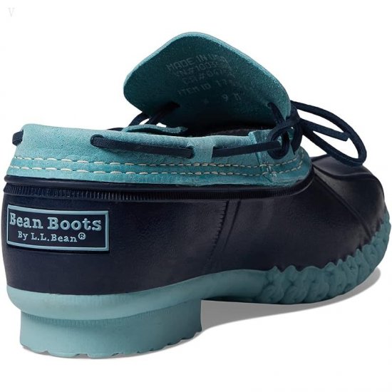 L.L.Bean Rubber Moc Smoky Blue/Bright Navy/Smoky Blue ID-Mr990p0p