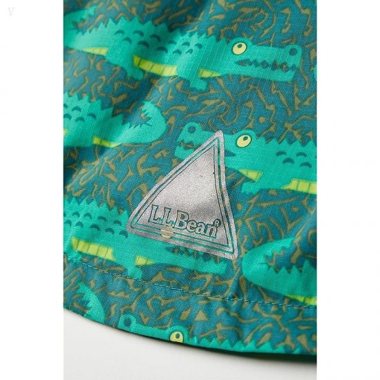 L.L.Bean Discovery Rain Jacket Print (Toddler) Darkest Green Gator ID-DBucZIgM