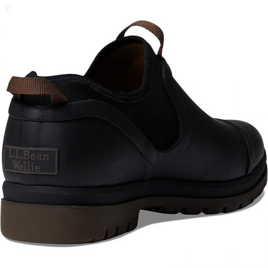 L.L.Bean Rugged Wellie Shoe Slip-On Black ID-t67ThGrs