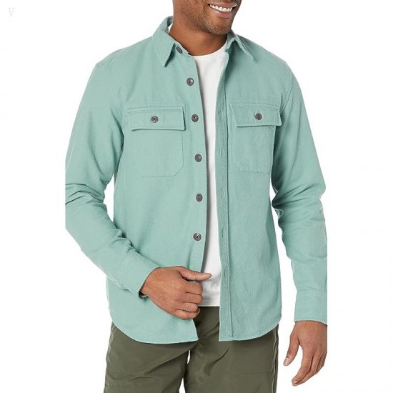 L.L.Bean Signature Chamois Print Sea Pine ID-36176mDt