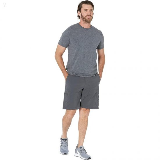 L.L.Bean Comfort Stretch Pima Short Sleeve Tee Shirt Gray Heather ID-Ni42ZgIx