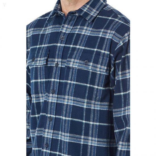L.L.Bean Chamois Shirt Plaid Regular Iron Blue ID-2LgCbZ1T