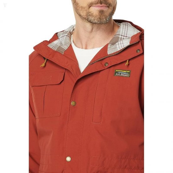 L.L.Bean Mountain Classic Water Resistant Jacket Dark Russet ID-BVHJVd07