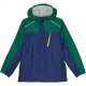 L.L.Bean Trail Model Rain Jacket Color-Block (Big Kids) Night/Emerald Spruce ID-x7t7CReU