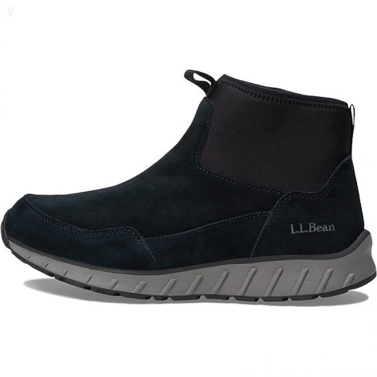 L.L.Bean Snow Sneaker 5 Boot Ankle Pull-On Water Resistant Insulated Black/Black ID-9pKs6lzn