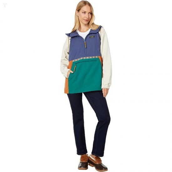 L.L.Bean Mountain Classic Anorak Multicolor Raw Indigo/True Teal ID-alq4RSZv
