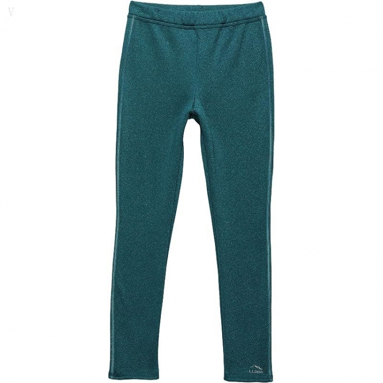 L.L.Bean Mountain Fleece Leggings II (Big Kids) Teal Blue ID-np40QWOk - Click Image to Close