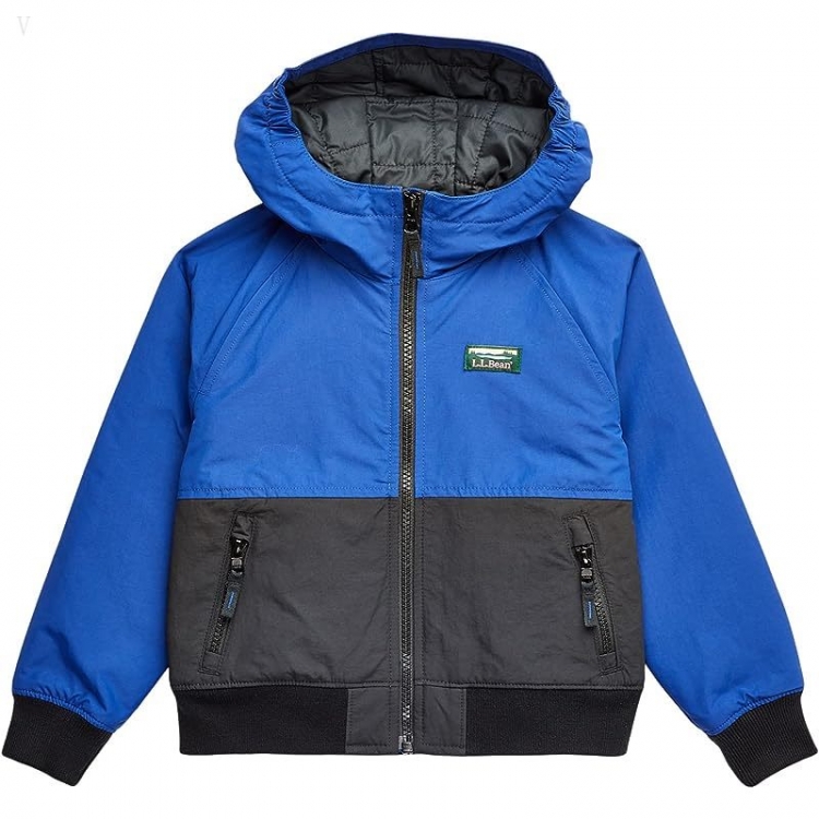 L.L.Bean Warm Up Insulated Jacket (Little Kids) Indigo Ink/Black ID-a0Sfd3Jj - Click Image to Close