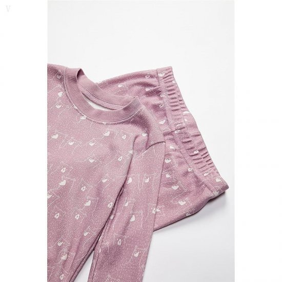 L.L.Bean Organic Cotton Fitted Pajamas (Toddler) Mauve Berry Bears ID-JhxX0Jf5