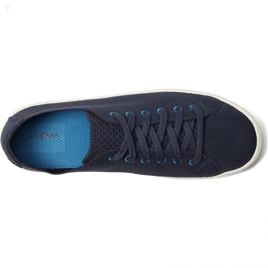 L.L.Bean Eco Bay Knit Sneaker Lace-Up Classic Navy ID-JxGw3lSw