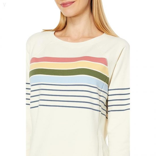 L.L.Bean 24/7 Sweats Dress Stripe Cream ID-jZ7uBzkp