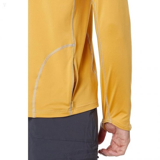 L.L.Bean Swift River Cooling Rashguard Regular Warm Gold ID-CPYNjNBm