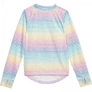 L.L.Bean Wicked Warm Midweight Underwear Top Print (Big Kids) Rainbow Dots ID-pOhTBqsj