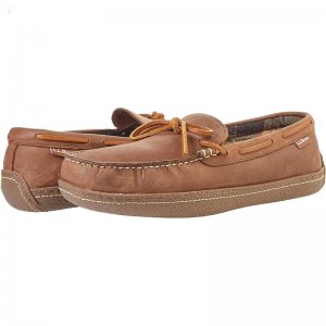 L.L.Bean Hand Sewn Slippers Flannel-Lined Acorn ID-vY7KhXtg