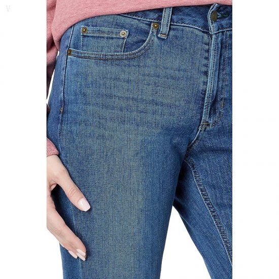 L.L.Bean BeanFlex Straight Leg Favorite Fit Jeans in Stonewashed Stonewashed ID-qKLYASdP