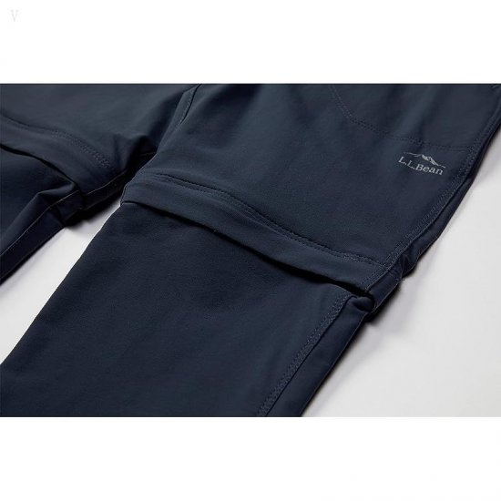 L.L.Bean Cresta Hiking Zip Off Pants (Little Kids) Carbon Navy ID-zapAXxLR