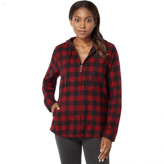L.L.Bean Scotch Plaid Flannel Relaxed Fit Hoodie Rob Roy ID-udjQfBUw