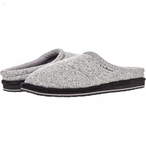 L.L.Bean Sweater Fleece Slipper Scuff Gray Heather ID-ZEYd8rOx