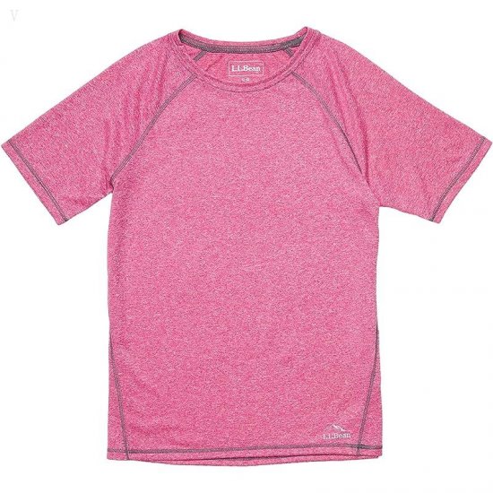L.L.Bean Trail Tee Short Sleeve (Big Kids) Fuchsia ID-lEznVrbd