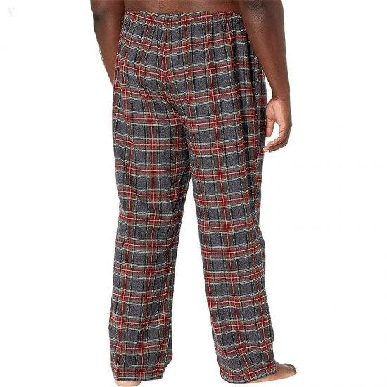 L.L.Bean Scotch Plaid Flannel Pajamas Tall Grey Stewart ID-MzlAdwkN