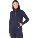 L.L.Bean Quilted Sweatshirt 1/4 Zip Pullover Long Sleeve Classic Navy ID-Pw7fCUj7