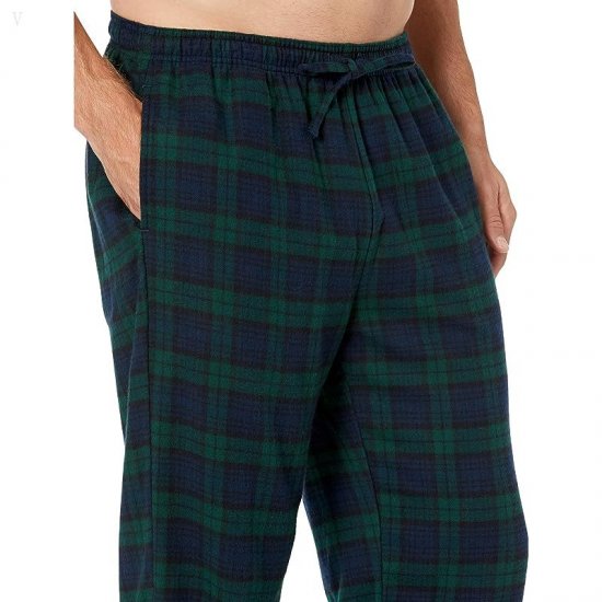 L.L.Bean Scotch Plaid Flannel Sleep Pants Regular Black Watch Tartan ID-26qHRW2t