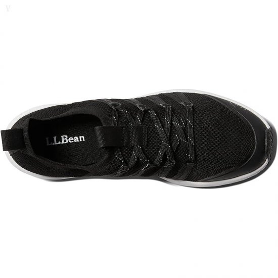 L.L.Bean Active Sport Shoe Knit Lace-Up Black ID-h95zxg39