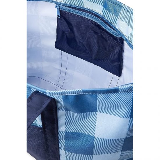 L.L.Bean Everyday Lightweight Tote Plaid Large Moonlight Blue Buffalo ID-6gKiWpYc