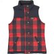 L.L.Bean Mountain Classic Down Vest Print Rich Red Buffalo Plaid ID-3JAnnOIX
