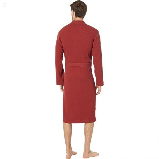 L.L.Bean Comfort Waffle Robe Regular Cabin Red ID-auUSmAth